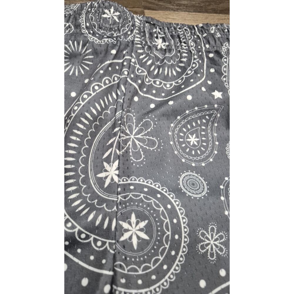Baseball Lifestyle 101 BL101 Paisley Shorts Men’s Large Gray NWT Athletic - Picture 5 of 9